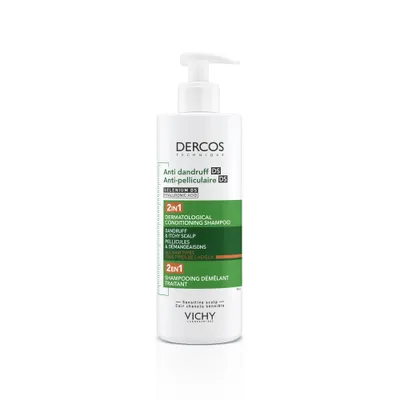 Vichy Dercos, Szampon przeciwłupieżowy z odżywką 2w1 dla każdego typu włosów