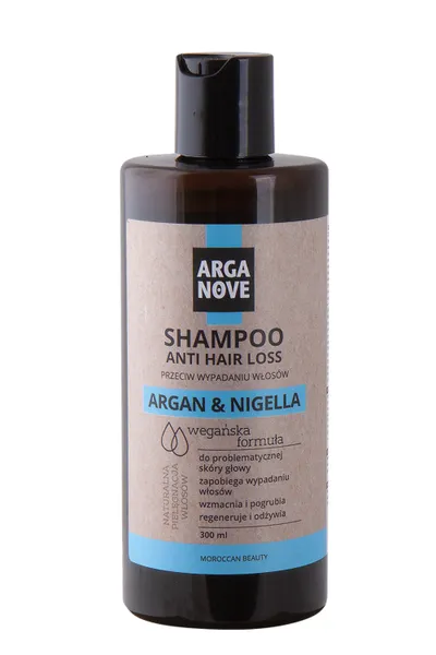 Arganove Shampoo Anti Hair Loss Argan & Nigella (Szampon przeciw wypadaniu włosów z olejem arganowym i olejem z czarnuszki)