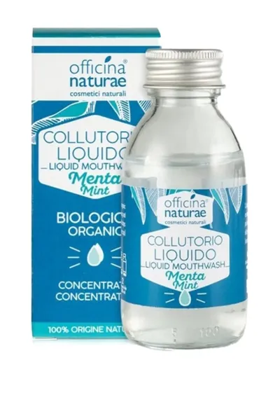 Officina Naturae Mint, Natural Liquid Mouthwash (Mięta, Skoncentrowany płyn do płukania jamy ustnej)