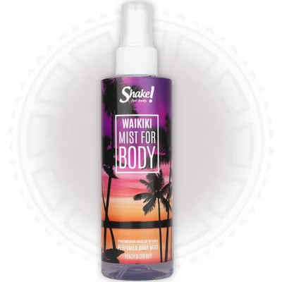 Shake for Body Waikiki, Peach & Cherry, Perfumed Body Mist (Brzoskwinia i Wiśnia, Mgiełka do ciała)