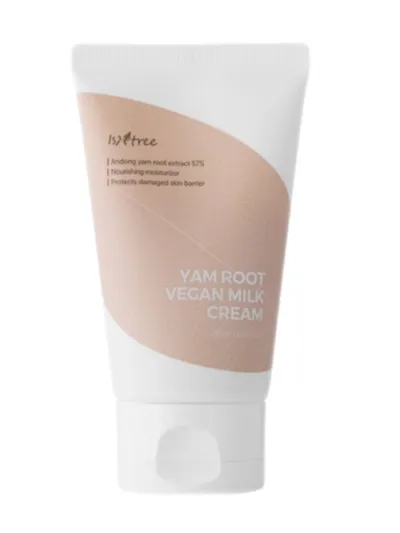 Isntree Yam Root, Vegan Milk Cream (Głęboko nawilżający krem do twarzy)