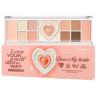 Peripera Peach Heaven, All Take Mood Like Palette (Paleta cieni do powiek)