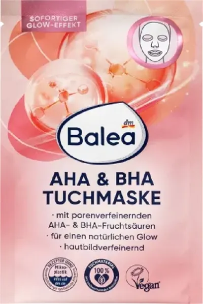 Balea AHA & BHA Sheet Mask (Maska w płachcie)