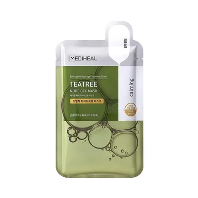 Mediheal Calming, Teatree, Nude Gel Mask (Kojąca hydrożelowa maska w płachcie)