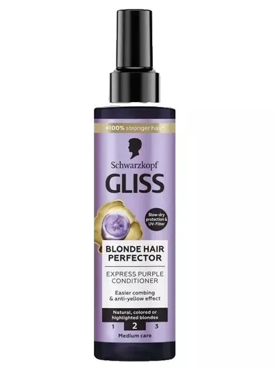 Schwarzkopf Gliss Blonde Hair Perfector, Express Purple Conditioner (Ekspresowa odżywka do włosów blond)