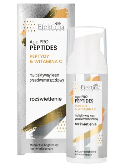 Efektima Age Pro Peptides, Peptydy & Witamina C, Rozświetlenie, Multiaktywny krem przeciwzmarszczkowy