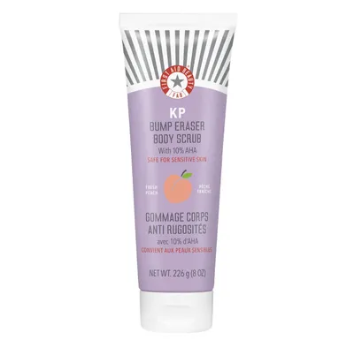 First Aid Beauty KP Bump Eraser Body Scrub with 10% AHA, Fresh Peach (Brzoskwinia, Peeling do ciała z kwasami AHA)