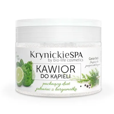 Krynickie Spa Jałowiec z bergamotką, Kawior do kąpieli