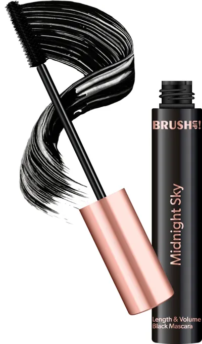 Brush Up by Maxineczka Midnight Sky, Lenght & Volume Black Mascara (Czarny tusz do rzęs)