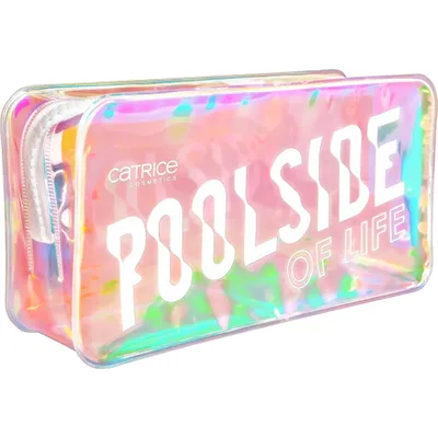 Catrice Poolside of Life, Cosmetic Bag (Przezroczysta kosmetyczka z holograficznym efektem)