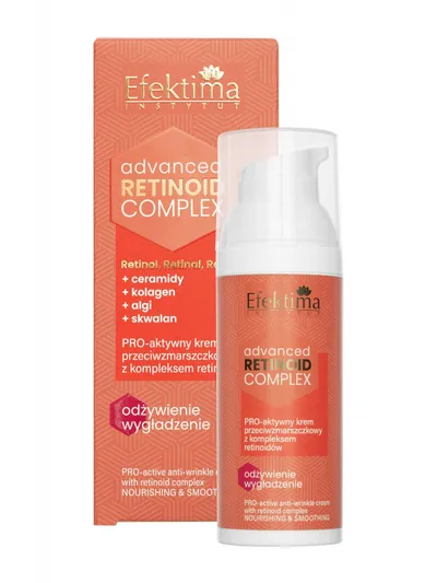 Efektima Advanced Retinoid Complex, Odżywienie i Wygładzenie, Pro-aktywny krem przeciwzmarszczkowy z kompleksem retinoidów