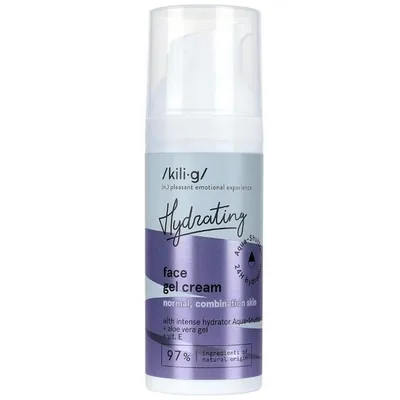 Kili·g Hydrating, Face Gel-Cream For Normal & Combination Skin (Nawilżający żel-krem do cery normalnej i mieszanej)