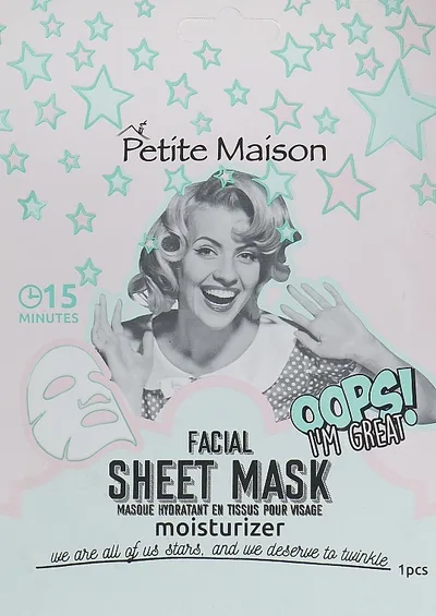 Petite Maison Oops! My Great, Moisturizing Facial Sheet Mask (Nawilżająca maska do twarzy w płachcie)