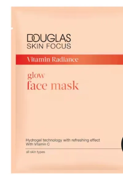 Douglas Collection Skin Focus, Glow Face Mask (Rozświetlająca maseczka do twarzy w płachcie)