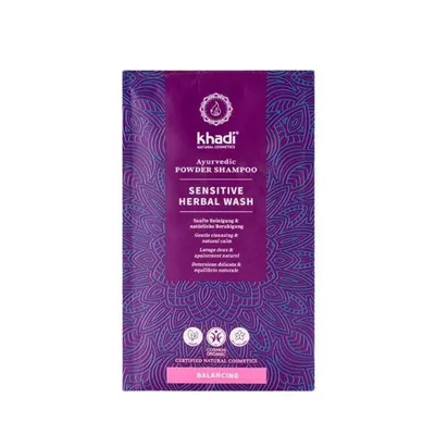 Khadi Sensitive Herbal Wash, Ayurvedic Powder Shampoo (Szampon w proszku)