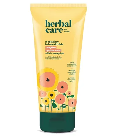 Herbal Care My Honey, Miód + Czarny Bez, Modelujący balsam do ciała z olejkiem z pestek moreli