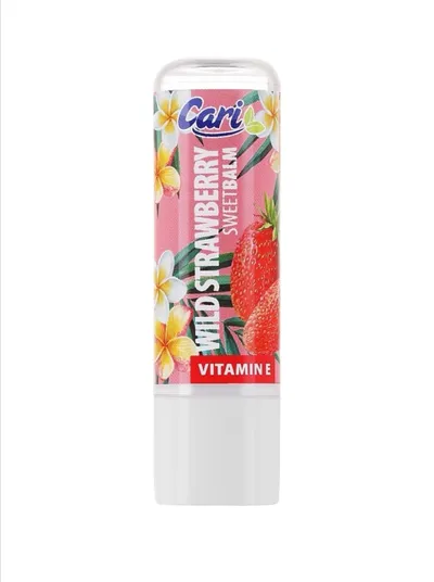 Cari Wild Strawberry , Sweet Balm (Truskawka, Balsam do ust w sztyfcie)