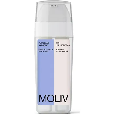 Moliv Face Crean Anti - Aging with Live Probiotics (Przeciwstarzeniowy krem do twarzy z żywymi probiotykami)
