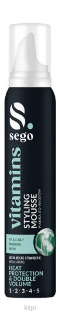 Sego Vitamins Styling, Ultra Strong Mousse (Pianka do włosów)