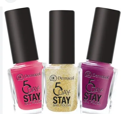 Dermacol 5 Day Stay, Long Lasting Nail Polish (Trwały lakier do paznokci)