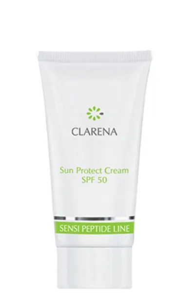 Clarena Sensi Peptide Line, Sun Protect Cream SPF50 (Krem przeciwsłoneczny SPF50)