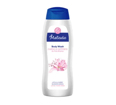 Melado Caring & Happiness, Lotos & Cherry Blom, Shower Gel (Lotos i Kwiat wiśni, Żel pod prysznic)