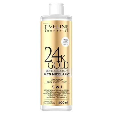 Eveline Cosmetics 24K Gold, Odmładzający płyn micelarny 5w1