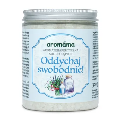 Aromama Oddychaj swobodnie, Aromaterapeutyczna sól do kąpieli