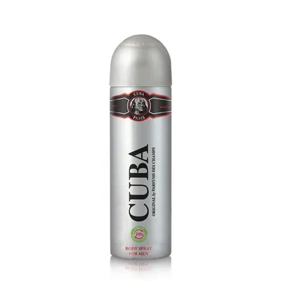 Cuba Paris Black, Body Spray for Men (Dezodorant w sprayu dla mężczyzn)