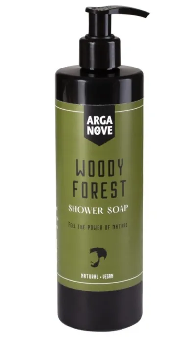 Arganove Woody Forest, Mydło oliwne pod prysznic dla mężczyzn
