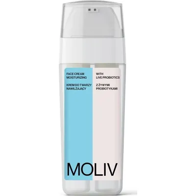Moliv Face Cream Moisturizing with Live Probiotics (Nawilżający krem do twarzy z żywymi probiotykami)