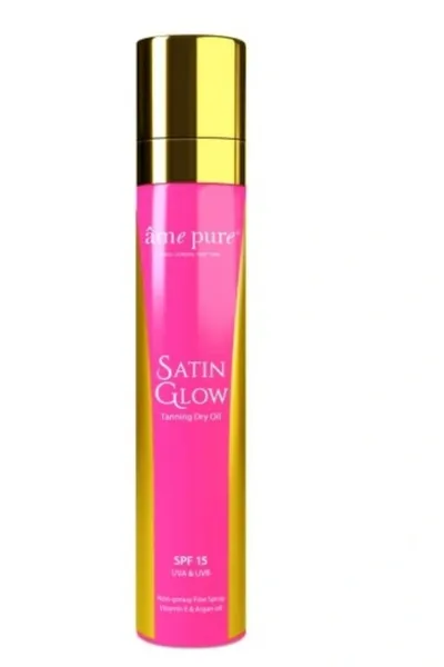 Ame Pure Satin Glow, Tanning Dry Oil SPF15 (Olejek do opalania w sprayu SPF15)