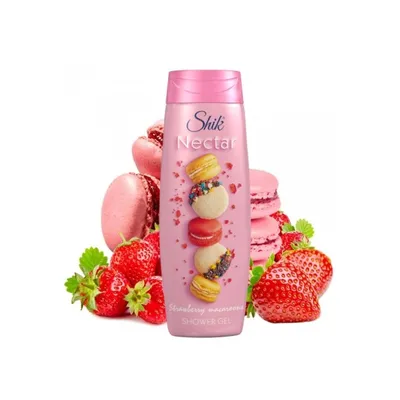 Shik Nectar, Strawberry Macaroons, Shower Gel (Żel pod prysznic)