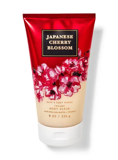 Bath & Body Works Japanese Cherry Blossom, Creamy Body Scrub (Kremowy peeling do ciała z masłem shea i witaminą E)