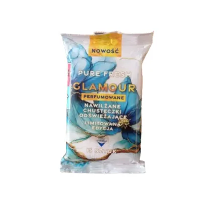 Pure Fresh Glamour, Wet Wipes (Nawilżane chusteczki odświeżające (różne rodzaje))