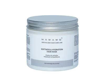 Mawawo Natural Cosmetics Specialized Hair Care, Softness & Hydration, Hair Mask (Miękkość i nawilżenie, Maska do włosów)