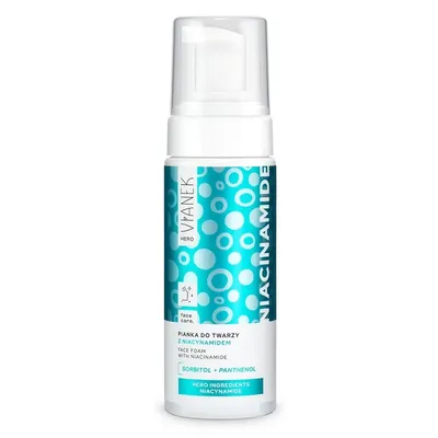Vianek Hero, Niacinamide,  Pianka do mycia twarzy z niacynamidem