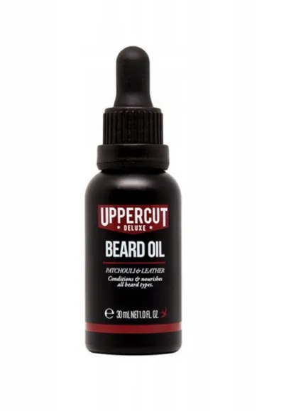 Uppercut Deluxe Patchouli & Leather, Beard Oil (Paczula i Skóra, Olejek do brody)