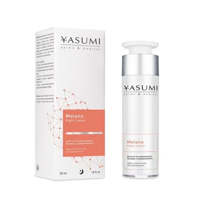 Yasumi Melano Night Cream (Rozjaśniająco -ochronny krem na noc dla skóry z przebarwieniami)