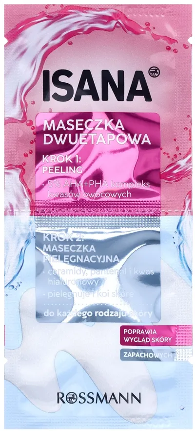 Isana Peeling i maseczka pielęgnacyjna do twarzy