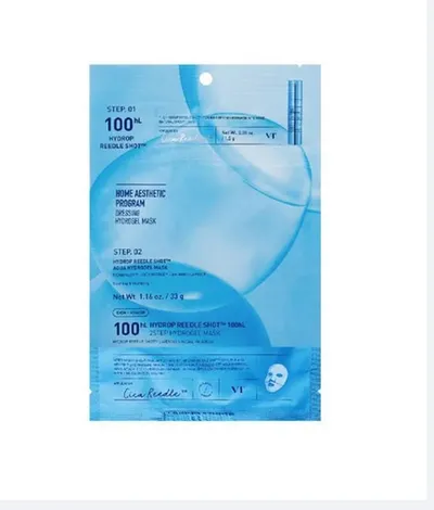 VT Cosmetics Hydrop Reedle Shot, 100hL 2Step Hydrogel  Mask (Nawilżająca 2etapowa hydrożelowa maska do twarzy)