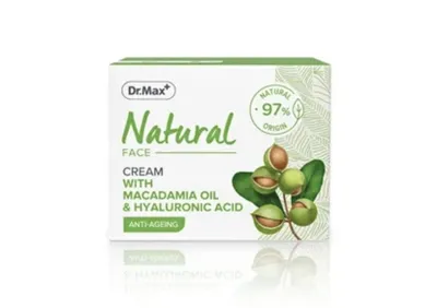 Apteka dr. Max Natural, Anti-Agieng  Face Cream with Macadamia Oil & Hyaluronic Acid (Przeciwstarzeniowy krem do twarzy)