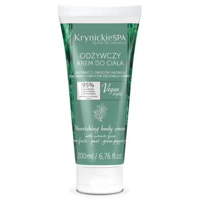 Krynickie Spa Nourishing Body Cream (Ekstrakt z owoców jałowca, borowiny, owoców zielonego pieprzu, Odżywczy krem do ciała)
