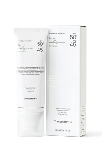 Transparent Lab Invisible Sunscreen SPF50+ PPD45 (Niewidoczny krem przeciwsłoneczny SPF50+)