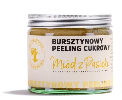Manufaktura Bursztynnika Miód z pasieki, Peeling cukrowy do ciała