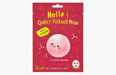 Quret Hello Friends, Collagen Mask (Kolagenowa maska do twarzy w płachcie)