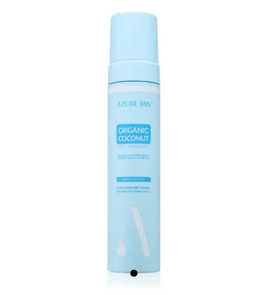 Azure Tan Organic Coconut, Self Tan Mousse (Pianka samoopalająca z organiczną wodą kokosową)