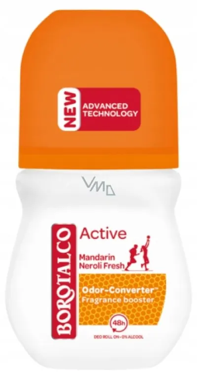 Borotalco Active, Mandarin & Neroli, Deo Roll-on (Mandarynka i Neroli, Odświeżający dezodorant w kulce)