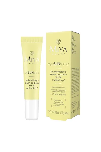 Miya Cosmetics eyeSUNshine, Rozświetlające serum pod oczy SPF 50 z witaminą C