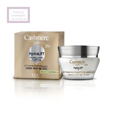 Cashmere Care 35+ HydraLIFT, Intensywnie regenerujący krem - mat na noc do cery normalnej i mieszanej